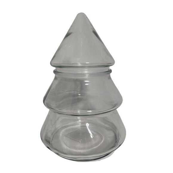 Anchor Hocking Glass Christmas Tree Shaped Jar Container 9.5” Tall Large - Picture 8 of 9